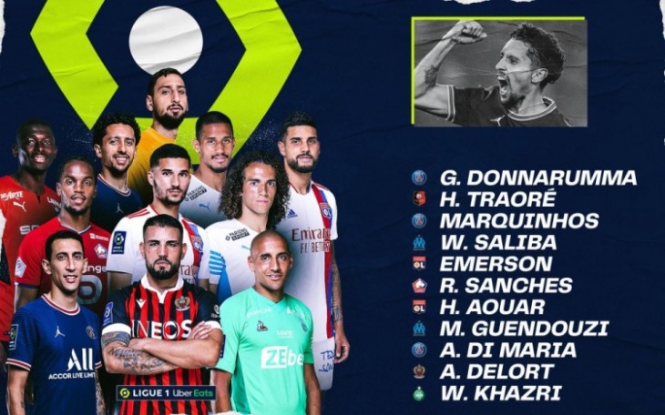 法甲官方公布上周聯(lián)賽最佳陣：迪馬利亞&多納魯馬&貢多齊入選